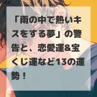 雨の中で熱いキスをする夢のサムネイル