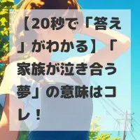 家族が泣き合う夢のサムネイル