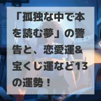 孤独な中で本を読む夢のサムネイル画像