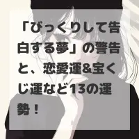 びっくりして告白する夢のサムネイル
