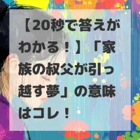 家族の叔父が引っ越す夢のサムネイル