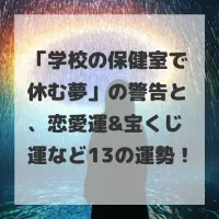 学校の保健室で休む夢のサムネイル