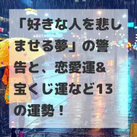 好きな人を悲しませる夢のサムネイル