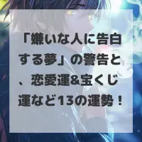 嫌いな人に告白する夢のサムネイル