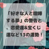 好きな人と喧嘩する夢のサムネイル