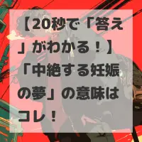 中絶する妊娠の夢のサムネイル