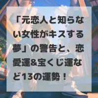元恋人と知らない女性がキスする夢のサムネイル