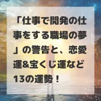 仕事で開発の仕事をする職場の夢のサムネイル