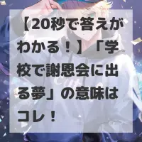 学校で謝恩会に出る夢のサムネイル