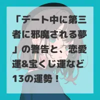 デート中に第三者に邪魔される夢のサムネイル