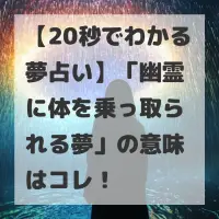 幽霊に体を乗っ取られる夢のサムネイル