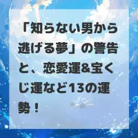 知らない男から逃げる夢のサムネイル
