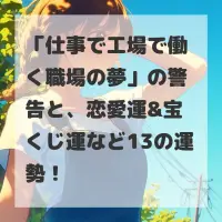 仕事で工場で働く職場の夢のサムネイル