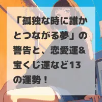 孤独な時に誰かとつながる夢のサムネイル画像