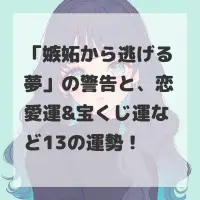 嫉妬から逃げる夢のサムネイル