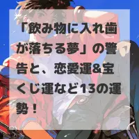 飲み物に入れ歯が落ちる夢のサムネイル