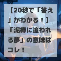 泥棒に追われる夢のサムネイル