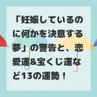 妊娠しているのに何かを決意する夢のサムネイル