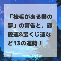 枝毛がある髪の夢のサムネイル画像
