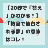 教室で告白される夢のサムネイル