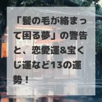 髪の毛が絡まって困る夢のサムネイル画像