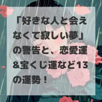 好きな人と会えなくて寂しい夢のサムネイル