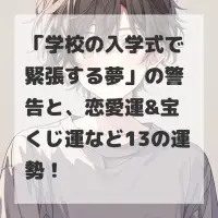 学校の入学式で緊張する夢のサムネイル