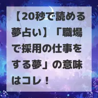 職場で採用の仕事をする夢のサムネイル