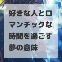 好きな人とロマンチックな時間を過ごす夢のサムネイル