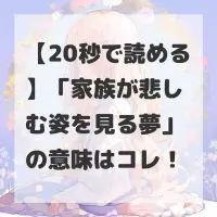 家族が悲しむ姿を見る夢のサムネイル
