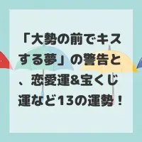 大勢の前でキスする夢のサムネイル