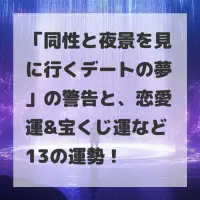 同性と夜景を見に行くデートの夢のサムネイル