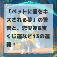 ペットに唇をキスされる夢のサムネイル