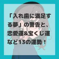 入れ歯に満足する夢のサムネイル