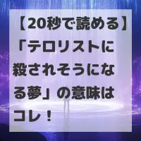 テロリストに殺されそうになる夢のサムネイル