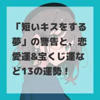 短いキスをする夢のサムネイル