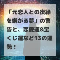 元恋人との復縁を嫌がる夢のサムネイル