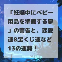 妊娠中にベビー用品を準備する夢のサムネイル