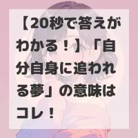 自分自身に追われる夢のサムネイル