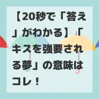 キスを強要される夢のサムネイル