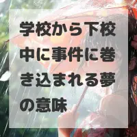 学校から下校中に事件に巻き込まれる夢のサムネイル