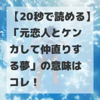 元恋人とケンカして仲直りする夢のサムネイル