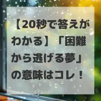 困難から逃げる夢のサムネイル