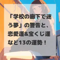 学校の廊下で迷う夢のサムネイル