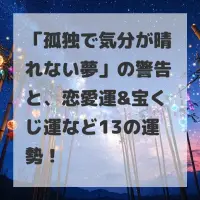 孤独で気分が晴れない夢のサムネイル画像