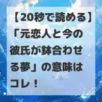 元恋人と今の彼氏が鉢合わせる夢のサムネイル
