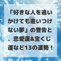 好きな人を追いかけても追いつけない夢のサムネイル