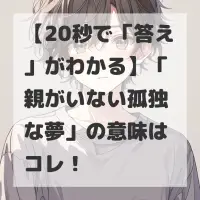親がいない孤独な夢のサムネイル画像