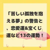 苦しい孤独を抱える夢のサムネイル画像