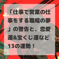仕事で営業の仕事をする職場の夢のサムネイル画像